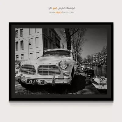 تابلو ماشین ولوو سیاه و سفید - ولوو – تابلو سیاه و سفید - اسپو دکور