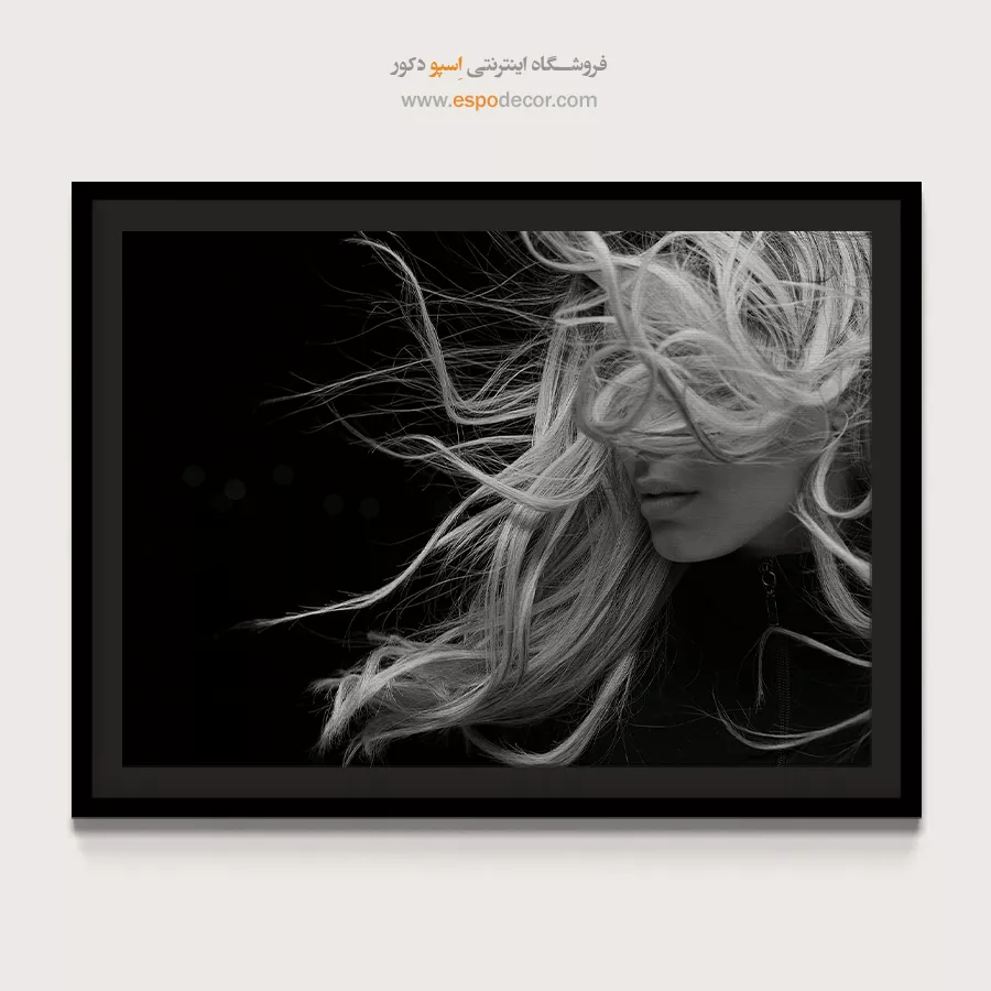 قیمت تابلو هنری سیاه و سفید شیک