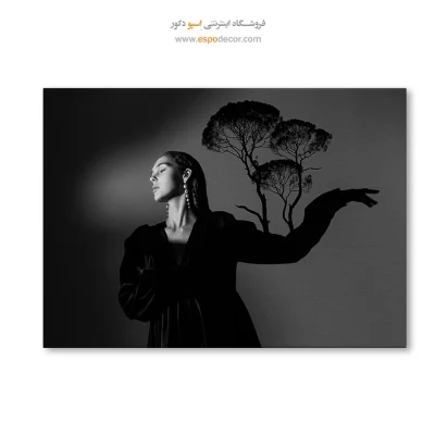 تابلو بوم سیاه و سفید هدیه مناسب هدیه