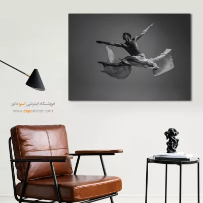خرید هدیه برای ورزشکار - رها – تابلو سیاه و سفید - اسپو دکور