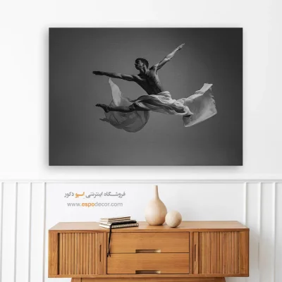 خرید هدیه برای ورزشکار - رها – تابلو سیاه و سفید - اسپو دکور
