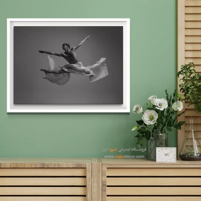 خرید هدیه برای ورزشکار - رها – تابلو سیاه و سفید - اسپو دکور