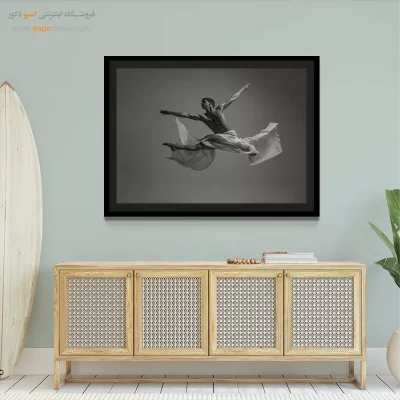 خرید هدیه برای ورزشکار - رها – تابلو سیاه و سفید - اسپو دکور