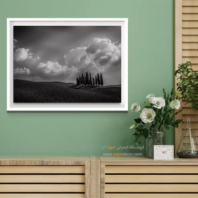 جدیدترین تابلو هنری سیاه و سفید شیک