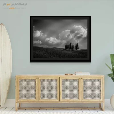 جدیدترین تابلو هنری سیاه و سفید شیک