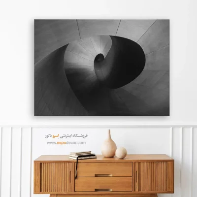 تابلو چاپی سیاه و سفید مدرن