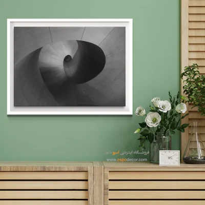 تابلو چاپی سیاه و سفید مدرن