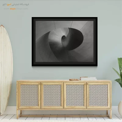 تابلو چاپی سیاه و سفید مدرن