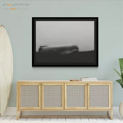 تابلو بوم تابلو اتاق خواب سیاه و سفید جدید