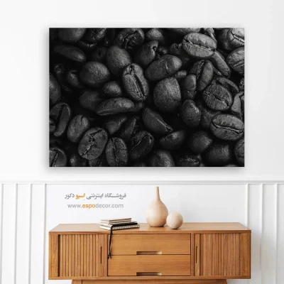 تابلو مدرن آشپزخانه - عطر تلخ – تابلو سیاه و سفید - اسپو دکور