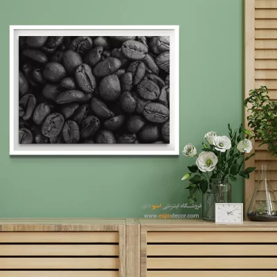 تابلو مدرن آشپزخانه - عطر تلخ – تابلو سیاه و سفید - اسپو دکور