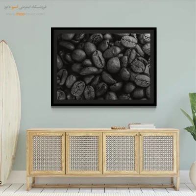 تابلو مدرن آشپزخانه - عطر تلخ – تابلو سیاه و سفید - اسپو دکور