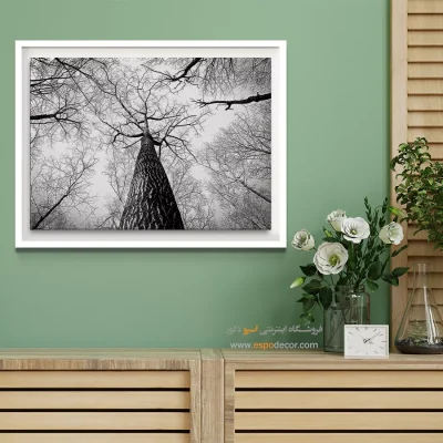 تابلو برای دکوراسیون مدرن اداری - تنفس – تابلو سیاه و سفید - اسپو دکور