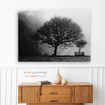 خرید تابلو هنری سیاه و سفید ارزان