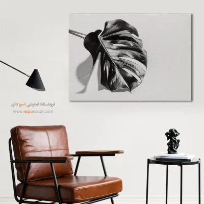 تابلو مدرن - انجیری – تابلو سیاه و سفید - اسپو دکور