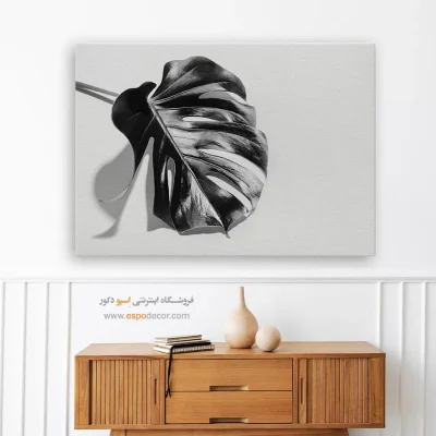 تابلو مدرن - انجیری – تابلو سیاه و سفید - اسپو دکور