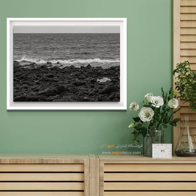 خرید تابلو فانتزی سیاه و سفید مخصوص پذیرایی