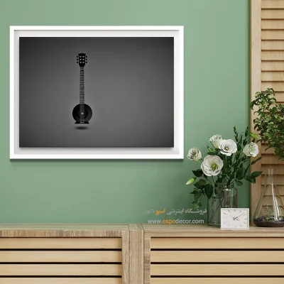 تابلو موسیقی مدرن - ملودی – تابلو سیاه و سفید - اسپو دکور