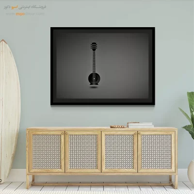 تابلو موسیقی مدرن - ملودی – تابلو سیاه و سفید - اسپو دکور