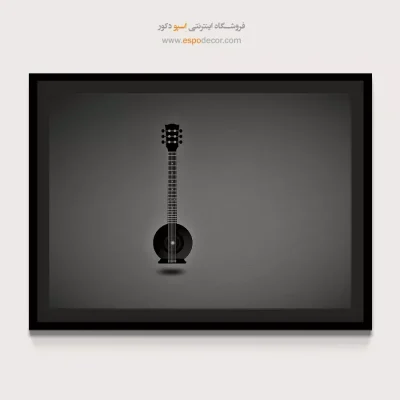 تابلو موسیقی مدرن - ملودی – تابلو سیاه و سفید - اسپو دکور