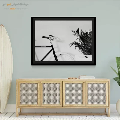 صبح شهری – تابلو سیاه و سفید - تابلو بوهو (Boho) - اسپو دکور