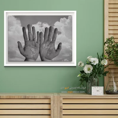 خرید تابلو بوم سیاه و سفید جدید