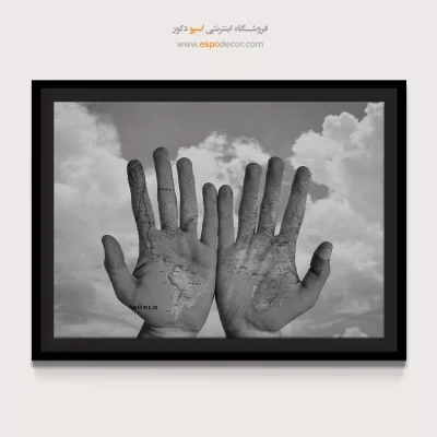 خرید تابلو بوم سیاه و سفید جدید