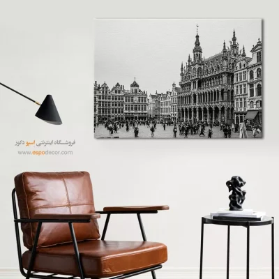 خرید تابلو چاپی سیاه و سفید لوکس