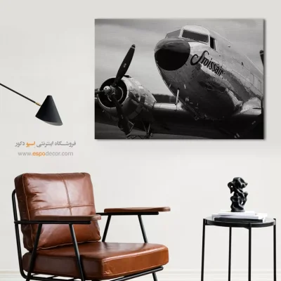 خرید هدیه برای خلبان - اسطوره آسمان – تابلو سیاه و سفید - اسپو دکور