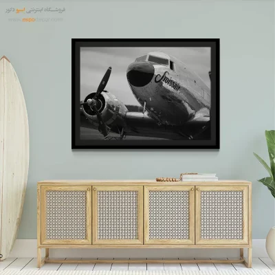 خرید هدیه برای خلبان - اسطوره آسمان – تابلو سیاه و سفید - اسپو دکور