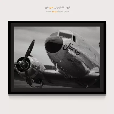 خرید هدیه برای خلبان - اسطوره آسمان – تابلو سیاه و سفید - اسپو دکور