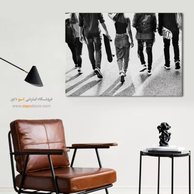 ابلو اتاق نوجوان - نسل امروز – تابلو سیاه و سفید - اسپو دکور