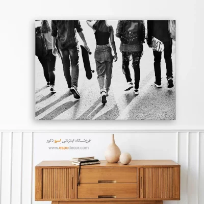 ابلو اتاق نوجوان - نسل امروز – تابلو سیاه و سفید - اسپو دکور