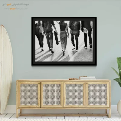 ابلو اتاق نوجوان - نسل امروز – تابلو سیاه و سفید - اسپو دکور