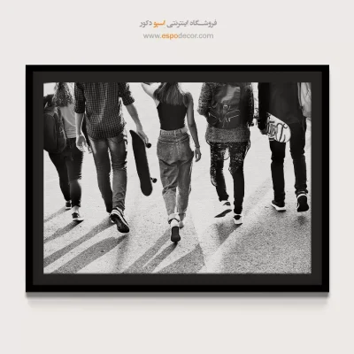 ابلو اتاق نوجوان - نسل امروز – تابلو سیاه و سفید - اسپو دکور