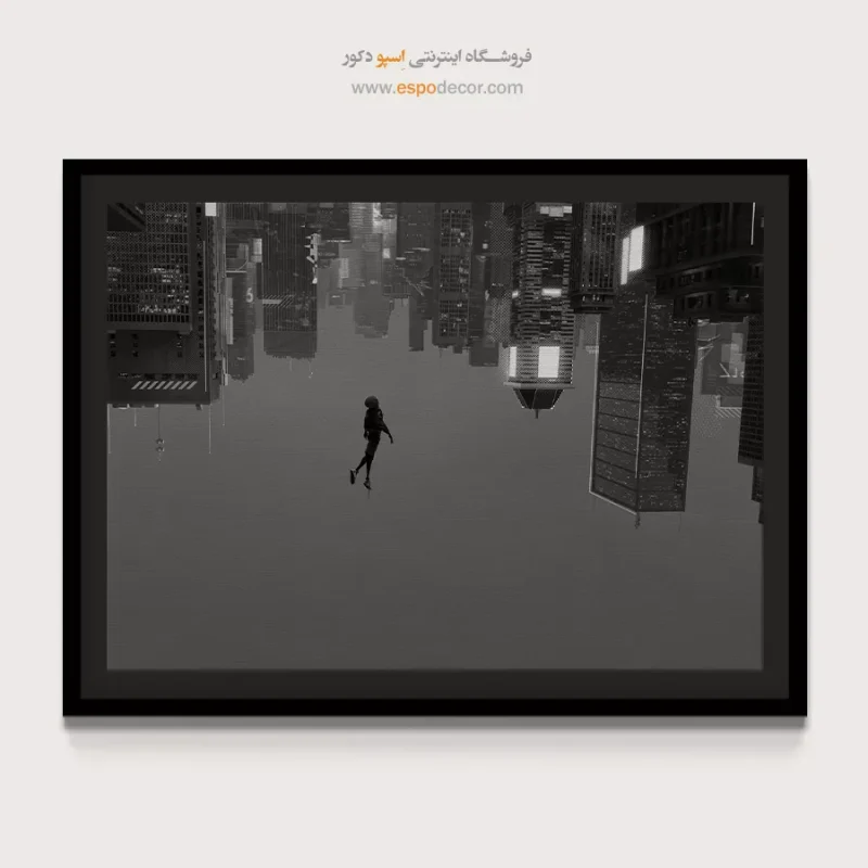 خرید تابلو اتاق خواب سیاه و سفید شیک