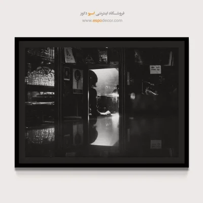 تابلو برای دکوراسیون کافه - رمزآلود – تابلو سیاه و سفید - اسپو دکور