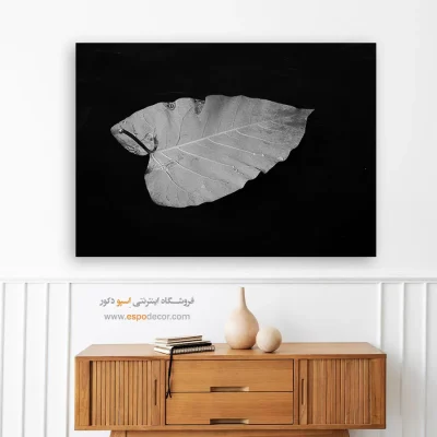 تابلو دکوراسیون حمام - جزیره سکوت – تابلو سیاه و سفید - اسپو دکور