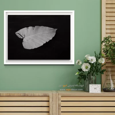 تابلو دکوراسیون حمام - جزیره سکوت – تابلو سیاه و سفید - اسپو دکور