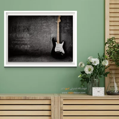 دکوراسیون استودیو موسیقی - راک – تابلو سیاه و سفید - اسپو دکور