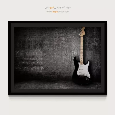 دکوراسیون استودیو موسیقی - راک – تابلو سیاه و سفید - اسپو دکور