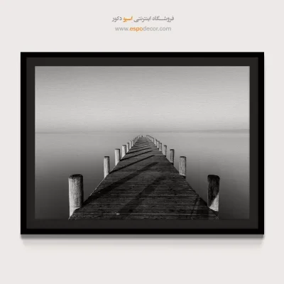 خرید تابلو برای حمام - مسیر بی‌انتها – تابلو سیاه و سفید - اسپو دکور