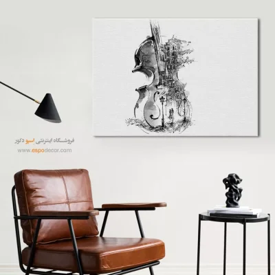 خرید تابلو مدرن سیاه و سفید هدیه لوکس