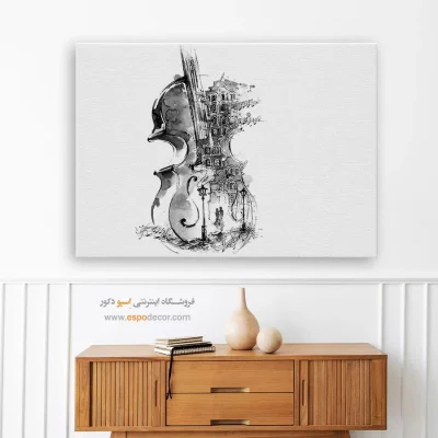 خرید تابلو مدرن سیاه و سفید هدیه لوکس