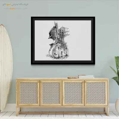 خرید تابلو مدرن سیاه و سفید هدیه لوکس