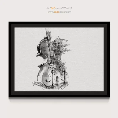 خرید تابلو مدرن سیاه و سفید هدیه لوکس