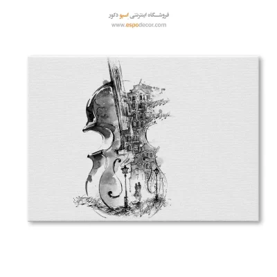 خرید تابلو مدرن سیاه و سفید هدیه لوکس