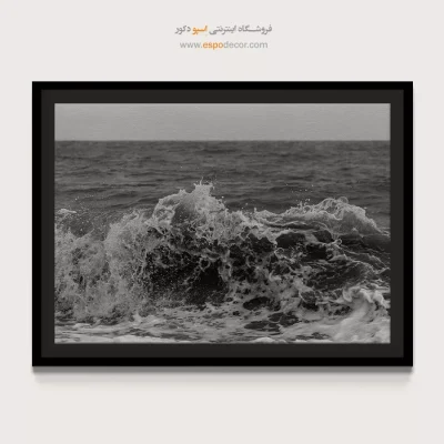 خرید تابلو بوم سیاه و سفید شیک