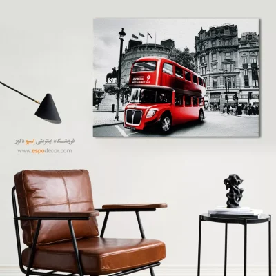 تابلو شیک برای دکور - انرژی لندن – تابلو سیاه و سفید - اسپو دکور