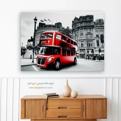 تابلو شیک برای دکور - انرژی لندن – تابلو سیاه و سفید - اسپو دکور